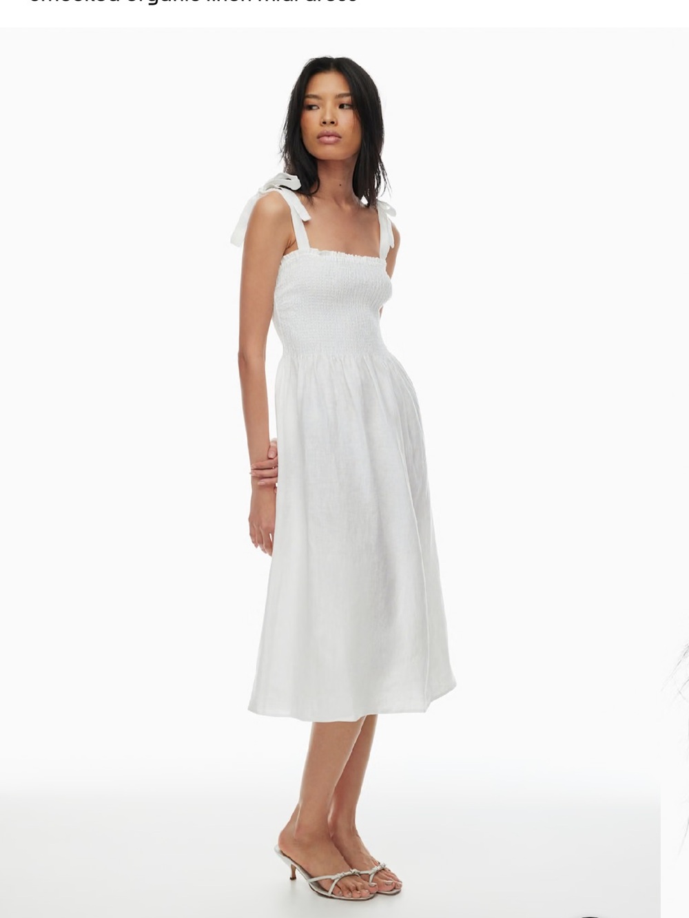 Aritzia Golden Hour Linen Dress XS